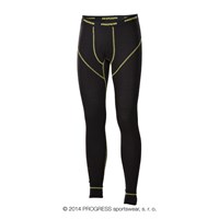 E SDN mens bamboo tights black/Lt.green sew.