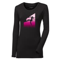 SONJA "BOULDER" dámské triko s dlouhým rukávem s bambusem černá