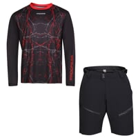 Set ARMAGEDON + GENIUS BIKE SHORTS black