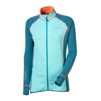 TISPA II ladies sports full zip jacket black/green-white sew.