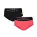 E KLHZ 2-PACK set dámských kalhotkek s bambusem black + hibiscus