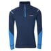 MW NRZ 170 mens zip neck merino T-shirt navy/blue