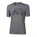 CLASSIC "DEFENDER" men's t-shirt with bamboo black melange