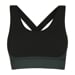 GEMA BRA women's sports bra black/green