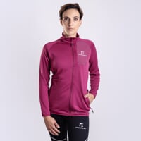ALBERTA women's merino jacekt red violet