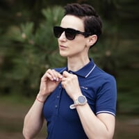 ANETA women's sports dress with bamboo dk.blue