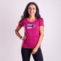 AROMA "KCT" women's outdoor T-shirt fuchsia