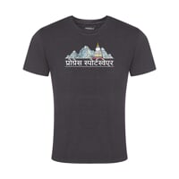 AROMATIC "NEPAL" men's t-shirt with coffee viscose anthracite