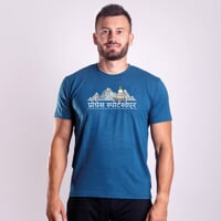 AROMATIC "NEPAL" men's t-shirt with coffee viscose petroleum