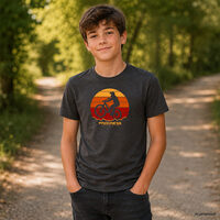 AROMATICO "BIKER" kid's T-shirt anthracite