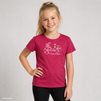 AROMATICO "FLOWBIKE" kid's T-shirt fuchsia