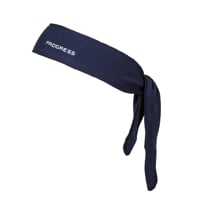B CEL tie-back headband with bamboo dark blue
