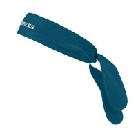 B CEL tie-back headband with bamboo petrol blue