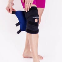Banding - knee black/red