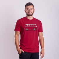 BARBAR "BULLI" pánské triko s bambusem wine red