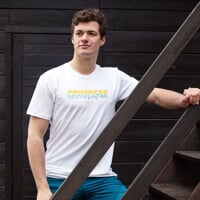 BARBAR "SUNSET" men's bamboo T-shirt white