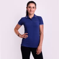 CASA women's bamboo polo shirt dk.blue