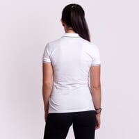CASA women's bamboo polo shirt white