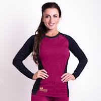 CC NDRZ ladies functional long sleeve T-shirt anthracite/purple