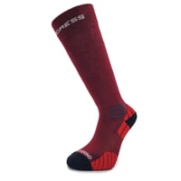 COMPRESS MERINO knee sox wine red