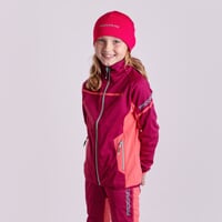 COOLIO JKT kids softshell jacket wine red/pink