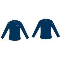 E NDRD kids bamboo long sleeve T-shirt navy