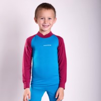 E NDRD kids bamboo long sleeve T-shirt black/yellow sew.