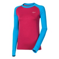 E NDRZ ladies bamboo long sleeve T-shirt black/purple sew.