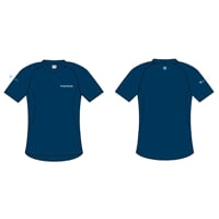 E NKRZ ladies bamboo short sleeve T-shirt navy