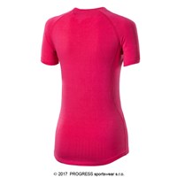 E NKRZ ladies bamboo short sleeve T-shirt black/purple sew.