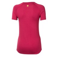 E NKRZ ladies bamboo short sleeve T-shirt black/purple sew.