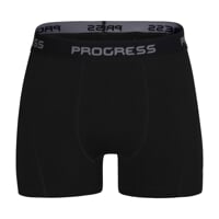 E SKN mens bamboo boxer shorts black/Lt.green sew.