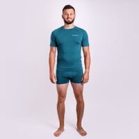 E SKN mens bamboo boxer shorts green