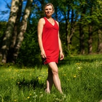 EMILY omen's sportsdress with bambo red