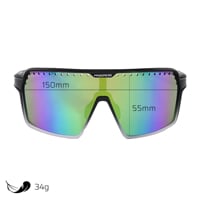 ENDURO GRN-R BLK/WHT sports goggles black/white
