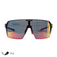 ENDURO RED-R BLK/RED sports goggles shiny black/red