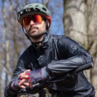 ENDURO RED-R BLK/RED sports goggles shiny black/red
