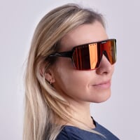 ENDURO RED-R BLK/RED sports goggles shiny black/red