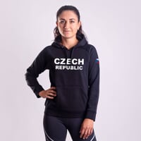 FUN HOODY CZECH LADY dámská mikina s kapucí black