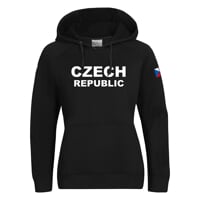 FUN HOODY CZECH LADY dámská mikina s kapucí black