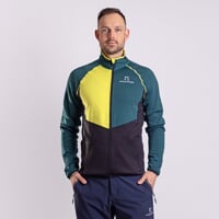 GLACIER men's functional jacket green/yellow/black