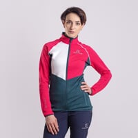 GLACIERA women's functional jacket black/white/green