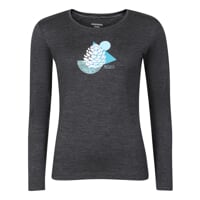 HELA "CONE" women's merino T-shirt grey melange