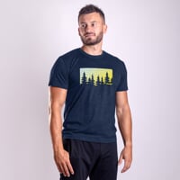 HRUTUR "FOREST" short sleeve merino T-shirt navy