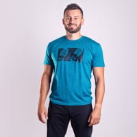 HRUTUR "RAM" short sleeve merino T-shirt green melange