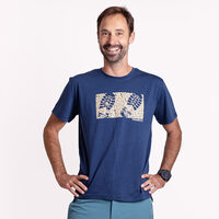 HRUTUR "RAM" short sleeve merino T-shirt navy