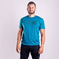HRUTUR "YAK" men's merino t-shirt grey melange