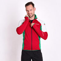 HUNGARY mens functional sports jacket red/white/green