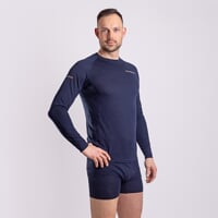 MA NDR 125 men's long-sleeved merino T-shirt blackened blue