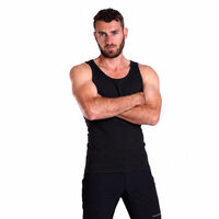 MANAGER mens singlet with bamboo black